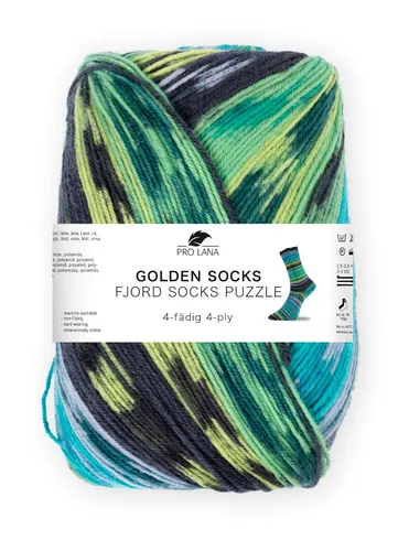 Pro Lana Golden Socks Fjord Socks Puzzle 4-fädig Fb. 82