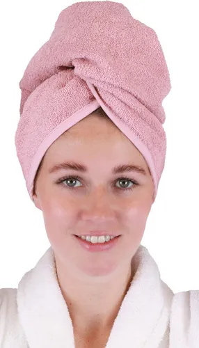 Betz Turban-Handtuch mit Knopf BERLIN Kopfhandtuch Haarturban, (1-St), mit Knopfverschluss
