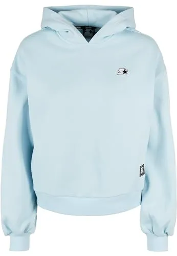 STARTER BLACK LABEL Damen Oversized Hoody icewaterblue, M - Kapuzenpullover für Damen mit bequemer Kängurutasche, aus weichen Materialien für optimalen Komfort und verstellbaren Kordelzügen für eine individuelle Passform.