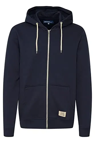 Blend Herren Sweatshirt 701628, Blau (Navy Solid 70230), Small - Kapuzenpullover für Herren, aus weicher Baumwollmischung, mit kuscheligem Fleecefutter und praktischen Taschen - ideal für gemütliche Tage!