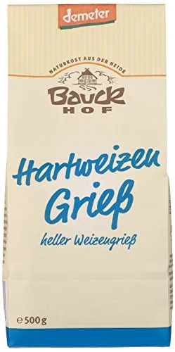 Bauckhof Hartweizengrieß Demeter, 6er Pack (6 x 500 g)