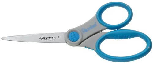 WESTCOTT Schere Microban Softgrip Länge: 210 mm grau/blau von Westcott