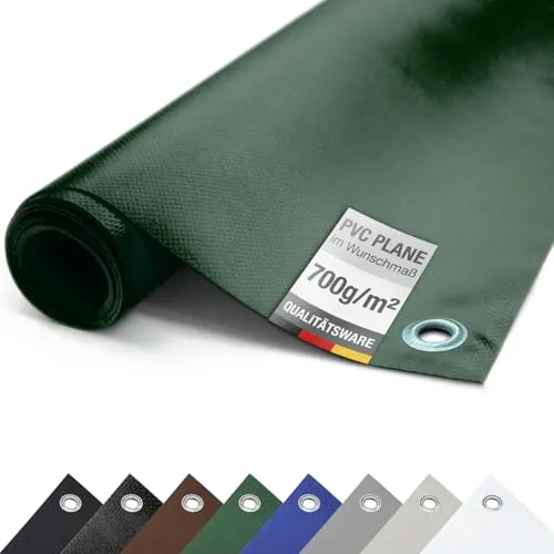 ANKO PVC Schutzplane 700g/m² - Reißfest & Wasserdicht - Hochwertige Abdeckplane aus 700g/m² PVC, reißfest und 100% wasserdicht. Ideal für Landwirtschaft, Industrie und Garten, bietet UV-Stabilität und Langlebigkeit.