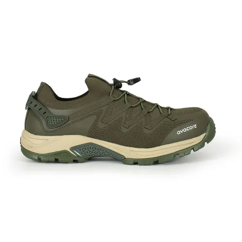 Avacore MILTREKK Arbeitsschuh - Khaki SLIPIN-Schuhe Größe 43 - Arbeits- & Schutzkleidung, ideal für den professionellen Einsatz mit S1, SR, PL, FO Normen für optimalen Schutz und Komfort.