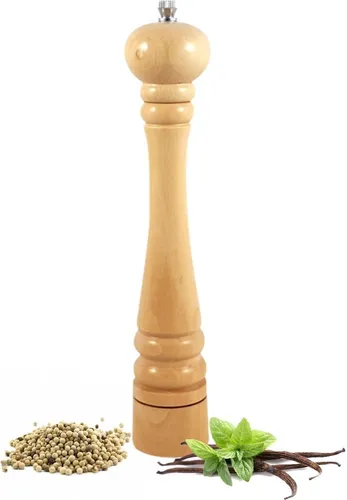 Sendez Hochglanz Salz- und Pfeffermühle 32 cm - Elegante Gewürzmühle aus Buchenholz mit Edelstahlmahlwerk. Ideal für den täglichen Einsatz in der Küche. Hochwertige Verarbeitung und in verschiedenen Farben erhältlich.