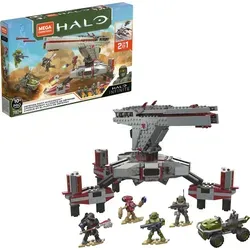 Mega Construx HALO Infinite Vehicle #5 - Grün - Baukästen & Bausteine, 2-in-1 Bauset mit beweglicher Kanone und 4 Mikro-Aktionsfiguren, perfekt für kreative Battles ab 8 Jahren.
