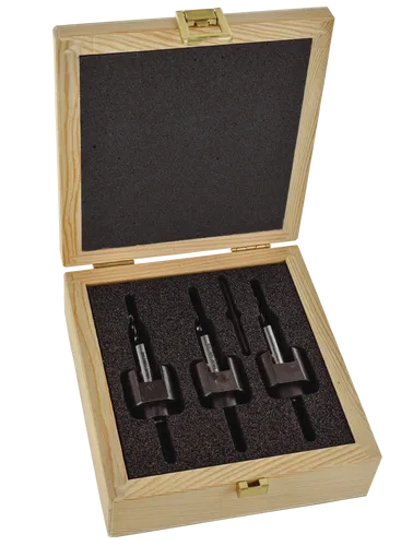 FAMAG Bohrer-Senker-Satz mit Tiefenanschlag 3-teilig