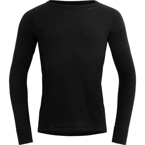Devold DUO Active Merino 205 Shirt MAN black (952A) XL - Funktionale Langlauf Unterwäsche für Männer, ideal für winterliche Outdoor-Aktivitäten mit isolierender Bio-Merinowolle und feuchtigkeitsregulierender ThermoLite-Faser.