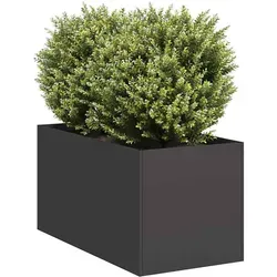 vidaXL Pflanzkübel Schwarz 40x80x40 cm aus Kaltgewalztem Stahl - Gestalte deinen Außenbereich mit diesem robusten Pflanzgefäß. Ideal für Gärten und Terrassen, bietet es viel Platz für Pflanzen und überzeugt durch seine moderne Ästhetik und hohe Stabilität.