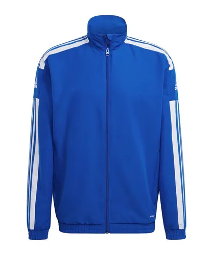 Adidas Squadra 21 Fußballjacke Royblu/White XL - Sportjacke für Herren aus 100% recyceltem Polyester mit AEROREADY-Technologie für optimales Feuchtigkeitsmanagement. Ideal für Training und Teamspiele.