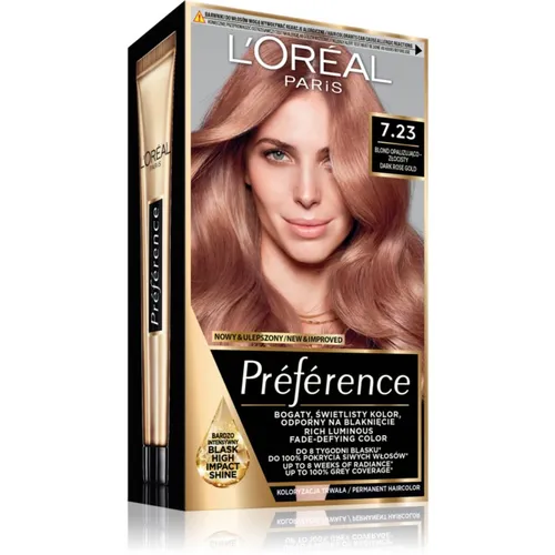 L’Oréal Paris Préférence Haarfarbe Farbton 7.23 Dark Rose Gold 1 St.