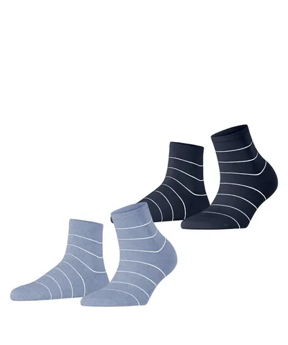 Esprit Kurzsocken Fine Line (2 Paar) mit feinem Streifenmuster, schmales Bündchen