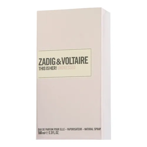 ZADIG & VOLTAIRE THIS IS HER! UNDRESSED EDP 100 ml - Eau de Parfum für Damen, verleiht einen verführerischen Duft mit einer einzigartigen Kombination aus floralen und holzigen Noten.