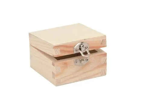 Glorex Holzbox quadratisch 7 x 7 x 4 cm  Schachteln & Boxen