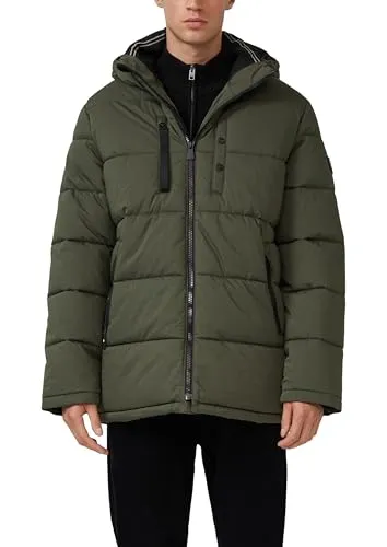 s.Oliver Wasserabweisende Pufferjacke mit abnehmbarer Kapuze - Sportliche, warm wattierte Jacke aus Webware, wasserabweisend und winddicht. Praktische Details wie abnehmbare Kapuze, mehrere Taschen und atmungsaktives Fleece-Futter machen sie ideal für kühle Tage.