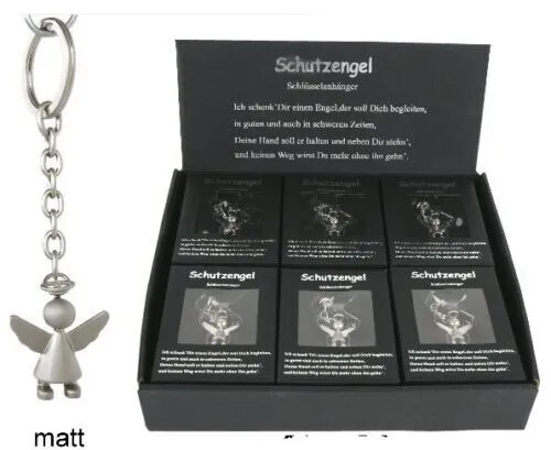 Produktbild Schutzengel Schlüsselanhänger silber mattl Engel Fahrschule Beschützer* Auto