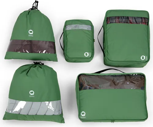 Packhilfe Reise Organizer-Set 5-teilig, Koffer-Organizer Packtaschen Packing Cubes Bags, Packwürfel wasserfest Kleidung Aufbewahrungstaschen