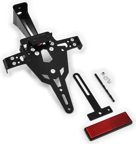 ZIEGER Kennzeichenhalter Pro für Ducati 848, 1098, 1198 - Hochwertiger Kennzeichenhalter für Ducati 848 (07-13), 1098 (07-08) und 1198 (09-11) mit sportlicher Optik, verstellbarem Neigungswinkel und ohne TÜV-Eintragung erforderlich.