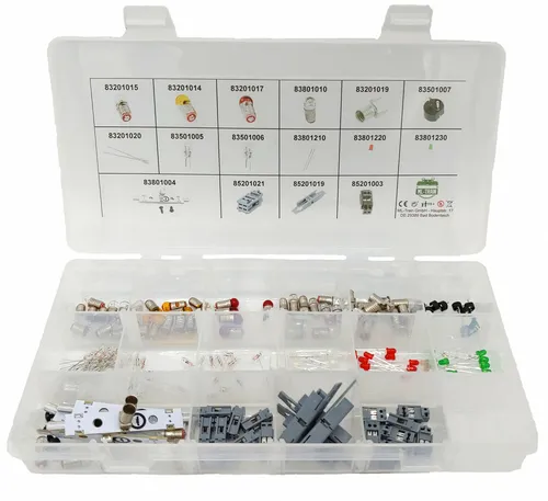 Beleuchtungs-Set LED analog (125 Teile) Sortierbox Spur-G für Garteneisenbahn
