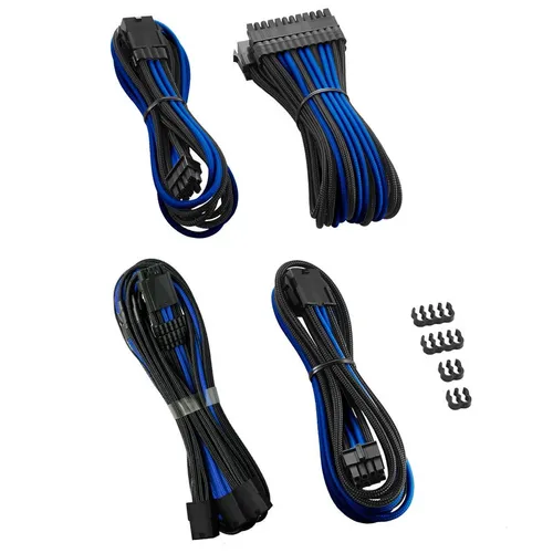 CableMod PRO ModMesh 12VHPWR Kabelverlängerung - schwarz/blau - Netzteile, hochwertiges Kabel für optimierte Stromversorgung und verbesserte Kühlung in Gaming-PCs.