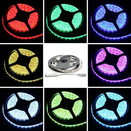 1m (100cm) RGB LED Streifen Band Leiste + Steuergerät 5V IP65 30LEDs 30LED/m SMD