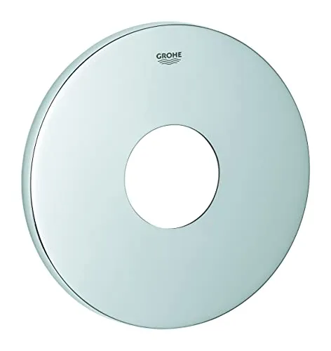 GROHE Rosette für Einhandmischer-Fertigmontagesets 48428 - Chrom - Zubehör & Accessoires: Hochwertige Metallrosette für Einhandmischer, nachträglich 6° ausrichtbar für eine perfekte Anpassung.