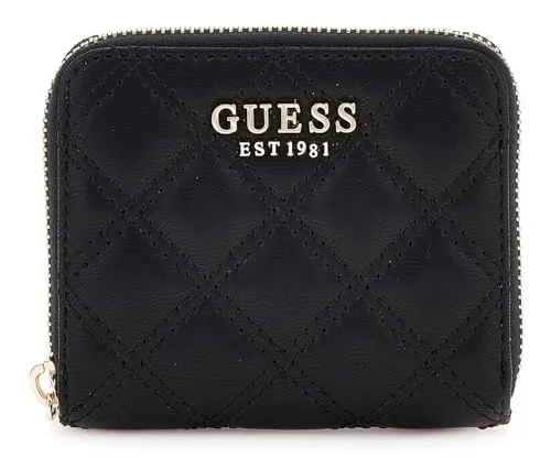 Guess Giully II SLG Small Zip Around Reißverschlussbörse in schwarz von GUESS