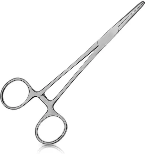 Klemme mit geradem Ende - Länge: 15 cm - rostfreier Edelstahl