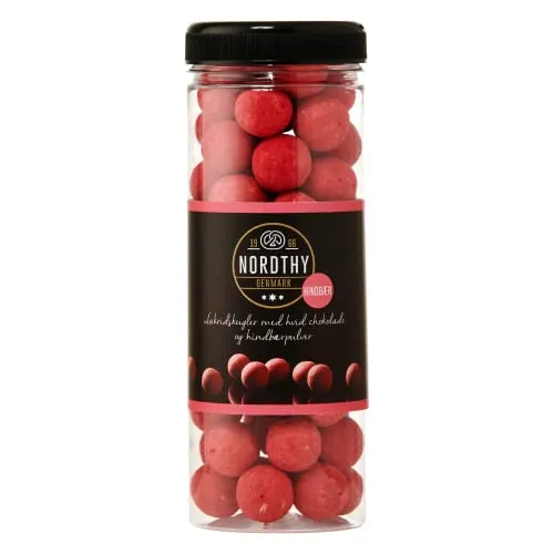 Nordthy Schokoladen Lakritz Kugeln mit Himbeer 300g