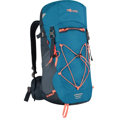 TROLLKIDS Trekkingrucksack FJELL TREKKER 22 blau|orange in türkis von TROLLKIDS