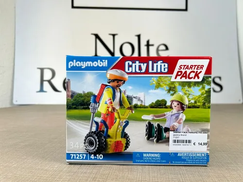 PLAYMOBIL City Life 71257 - Starter Pack Rettung mit Balance-Racer, kreatives Rollenspiel für Erste-Hilfe-Abenteuer ab 4 Jahren