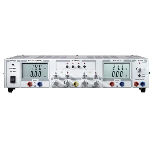 VOLTCRAFT VSP 2405 Labornetzgerät 0.1 - 40 V/DC, 5 A - Netzteile & Ladegeräte mit 3 Ausgängen, präzise einstellbarer Spannung und Strom, ideal für Laboranwendungen und Elektronikprojekte.