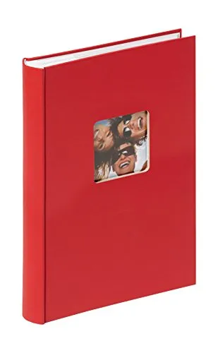 walther design Fotoalbum rot 300 Fotos 10 x 15 cm Memo-Einsteckalbum mit Cover-Ausstanzung, Fun ME-111-R