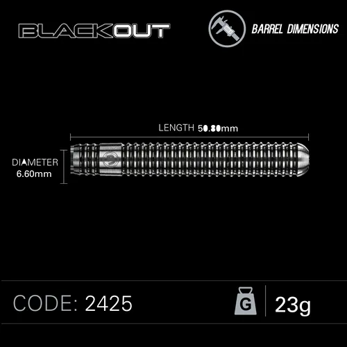 Winmau Blackout Steeldarts 21g 22g 23g 24g 25g Dartpfeile Darts Steel Dart Pfeil