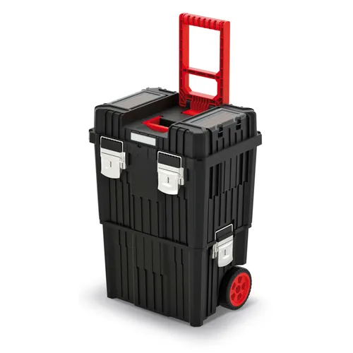 Werkzeugkoffer Trolley 2 teilig Rollen Werkzeugwagen Werkstatt Werkzeugkasten