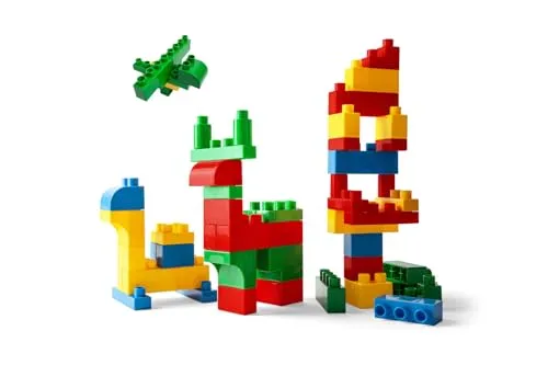 Wader Kids Blocks Klocki 50 Teile - Bunte Steckbausteine für kreatives Spielen, fördert die Motorik und Fantasie von Kindern.