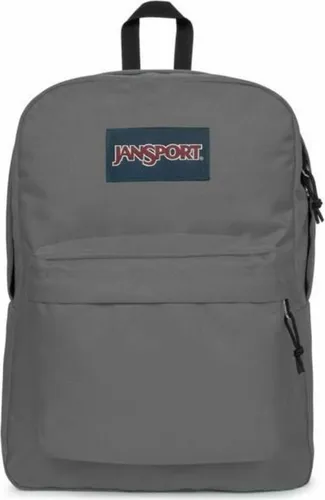JanSport SuperBreak One Rucksack - Graphitgrau - Schulrucksack aus 100% recyceltem Polyester, mit gepolsterten Schultergurten und großem Hauptfach für komfortables Tragen und viel Stauraum.