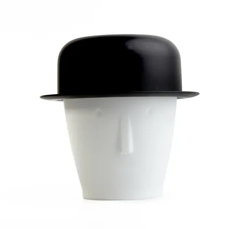 Qualy Michael Taschentuchspender & Mülleimer 2in1 in schwarz von Qualy