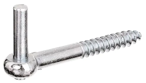 Alberts 844752 Kloben zum Einschrauben | J-Haken, mit angeschnittenem Gewinde | galvanisch verzinkt, Dickschichtschutz | Dornmaß Ø10 mm | Länge 120 mm | 10er Set