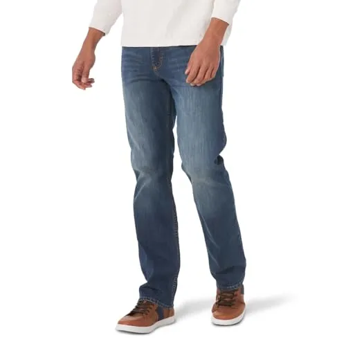 Wrangler Herren Authentics Men's Slim Straight Jeans, Dusk, 33W / 32L