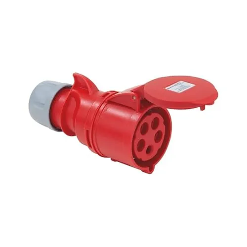 Würth CEE-Kupplung 32A 400V 5-polig, 6h, IP44/IP54 – Robuster Industriestecker mit Schraubklemmen für Werkstatt, Baustelle & Industrie