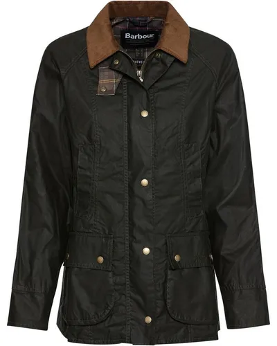 Barbour Langjacke Lightweight Wachsjacke Beadnell - Elegante Lightweight-Wachsjacke Beadnell von Barbour, winddicht und wasserabweisend, mit stilvollem Tartan-Muster im Innenfutter – ideal für den Alltag.
