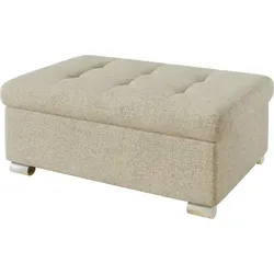 Mirjan24 Polsterhocker Beige, Rechteckig, 96x41x70 cm - Stylischer Polsterhocker für Ihr Wohnzimmer: 96 cm lang, 70 cm breit und 41 cm hoch. Ideal für zusätzlichen Sitzkomfort, mit stabiler Holzkonstruktion und bequemer Schaumstoffpolsterung.