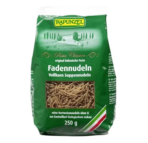 Rapunzel Faden Suppennudeln Vollkorn 0,25 kg von Rapunzel