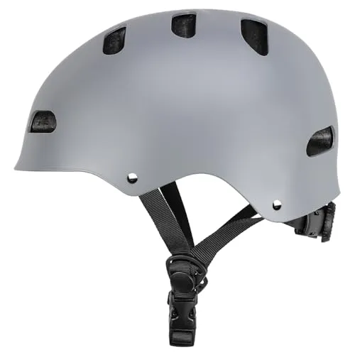 Skaterhelm Fahrradhelm für Damen Herren 59-62CM Robuster Stadthelm für den Alltag Verstellbar Unisex Schutzhelm für Skateboard E-Scooter Roller BMX