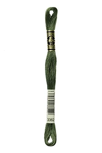 Produktbild DMC Mouline Stickgarn, Baumwolle, 6 Stränge, Dunkelgrün, 8 m