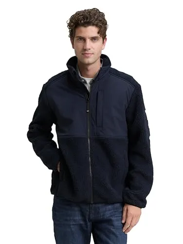 TOM TAILOR Outdoorjacke blau XL (54) - Funktionsjacke in sky captain blue, aus 100% Polyester, ideal für Outdoor-Aktivitäten und pflegeleicht bei 30°C.