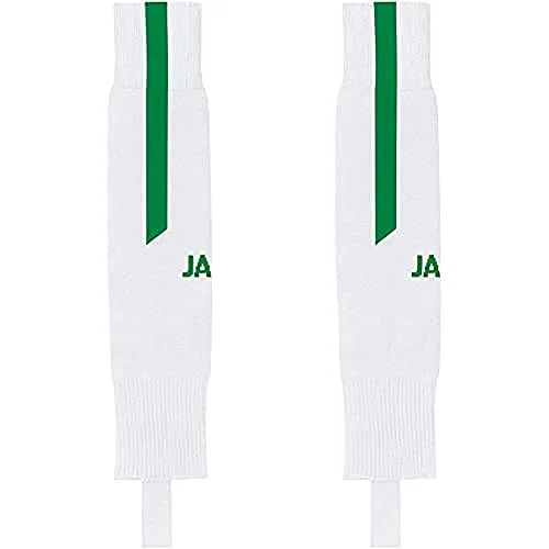 JAKO Unisex Stutzen Lazio, Weiß/Sportgrün, S-M