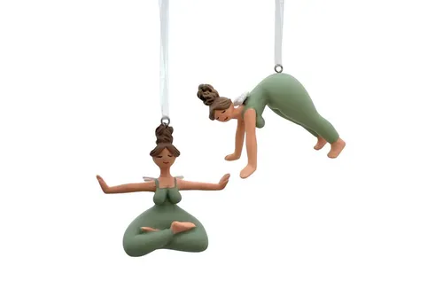 Gall&Zick Dekohänger Yoga Engel in grün von Gall&Zick