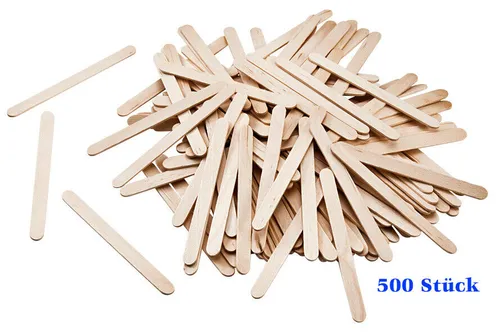 folia Holzstäbchen 500 Stck. Natur Länge: 114 # 1809.0014